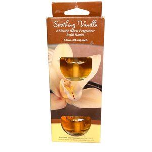 Soothing Vanilla Scent Oil Refill Set of 2 Fits Glade Plug Ins NIB